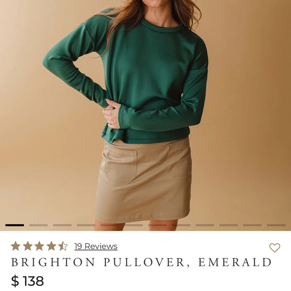Albion Brighton pullover in Emerald